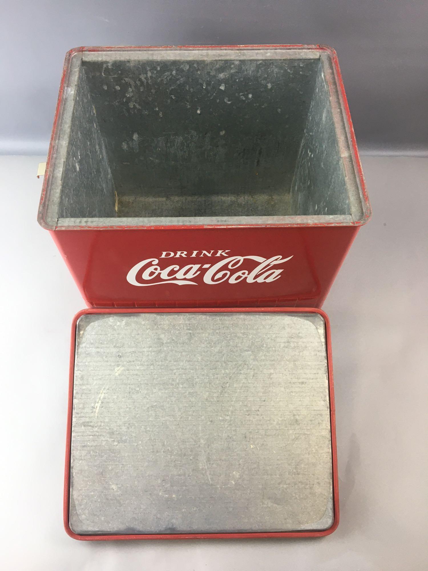 Vintage Coca-Cola Advertising Metal Cooler