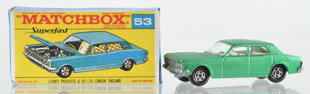 Matchbox Superfast No. 53 Ford Zodiac Die-Cast Vehicle with Original Box