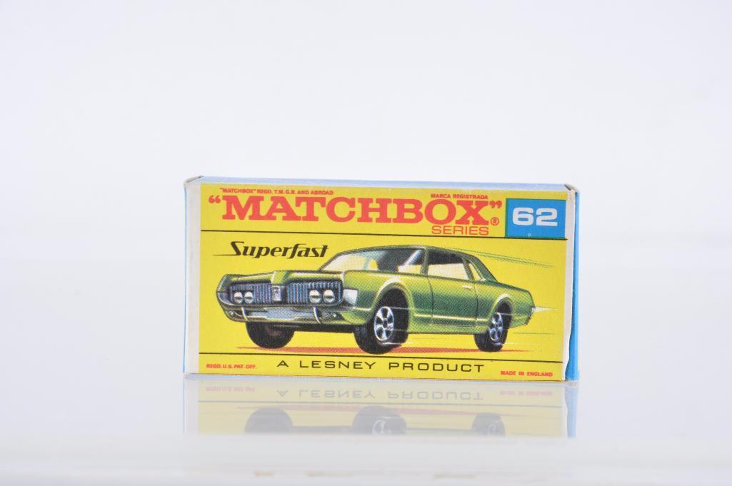 Matchbox Superfast No. 62 Mercury Cougar Die-Cast Vehicle with Original Box