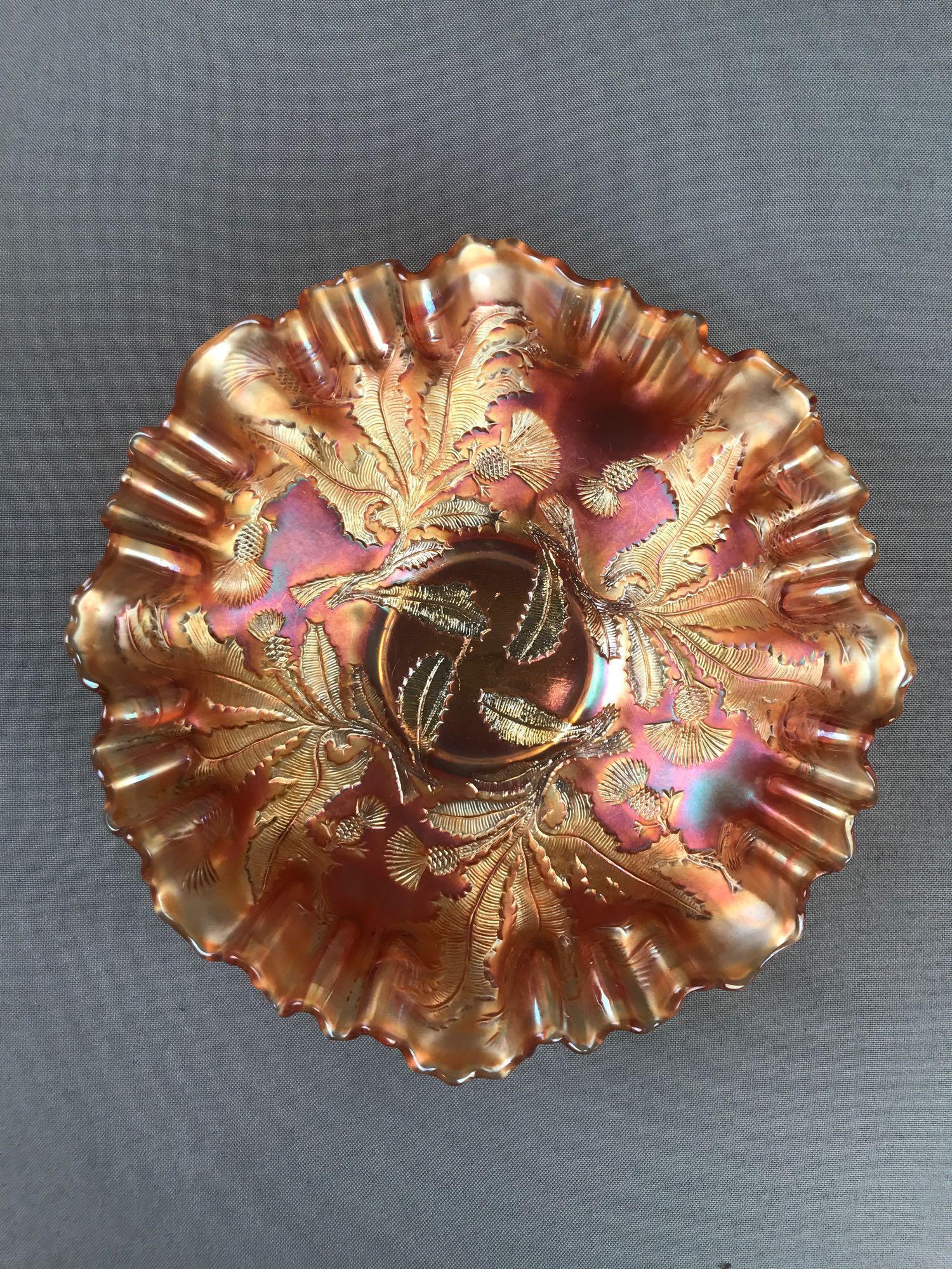 Group of 4 Carnival Glass Bowls