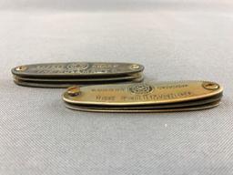 Vintage Pullman Co Safety award medals/badges
