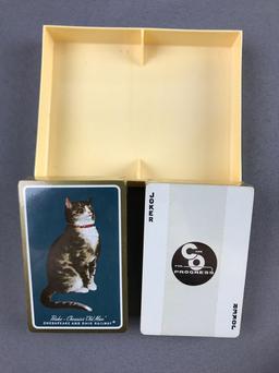 Group of Vintage Cat Chesapeake and Ohio railway playing cards