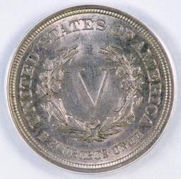 1883 NC Liberty Head Nickel (ANACS) AU58.