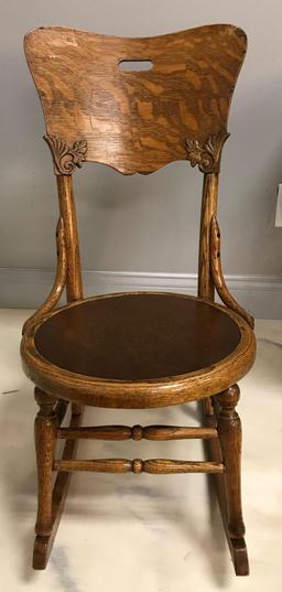 Vintage Oak Rocking Chair