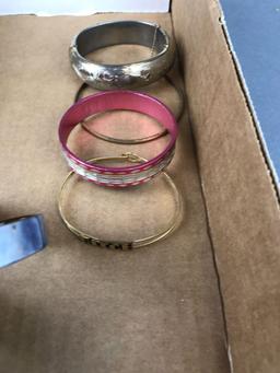 Group of 10 bangle bracelets