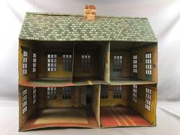 Vintage metal dollhouse