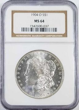 1904 O Morgan Silver Dollar (NGC) MS64.