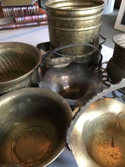 Group of vintage brass items