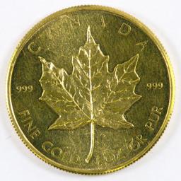 1979 Canada $50 1oz. Maple Leaf .999 Fine Gold.