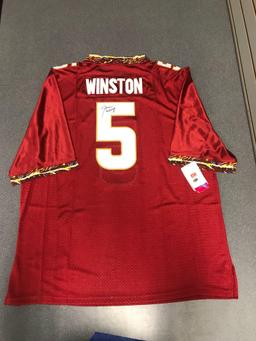 James Winston autographed FSU game jersey with certificate of authenticity