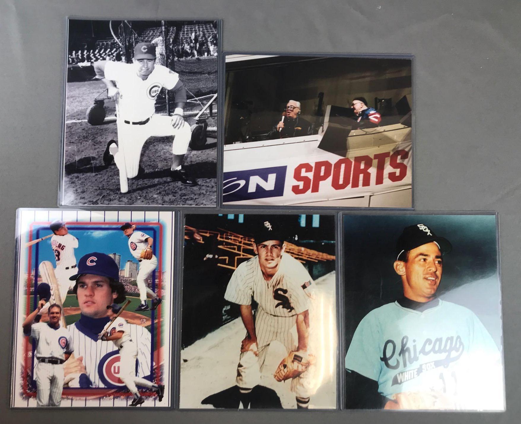 Group of 5 Chicago Baseball Legends photos