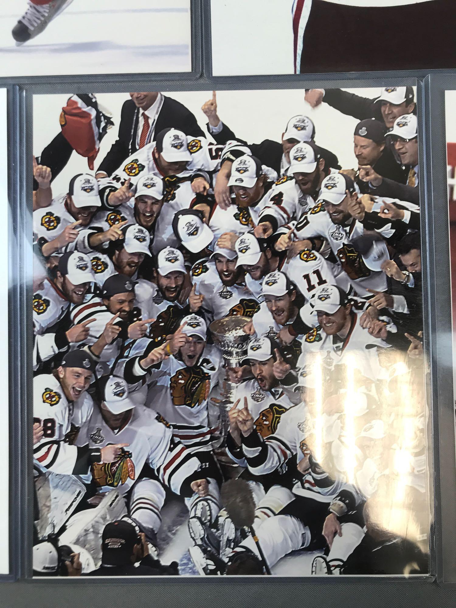 Group of 5 Blackhawks photos