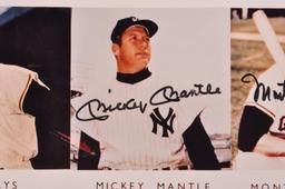Signed Mantle, Mays, and Irvin Photograph