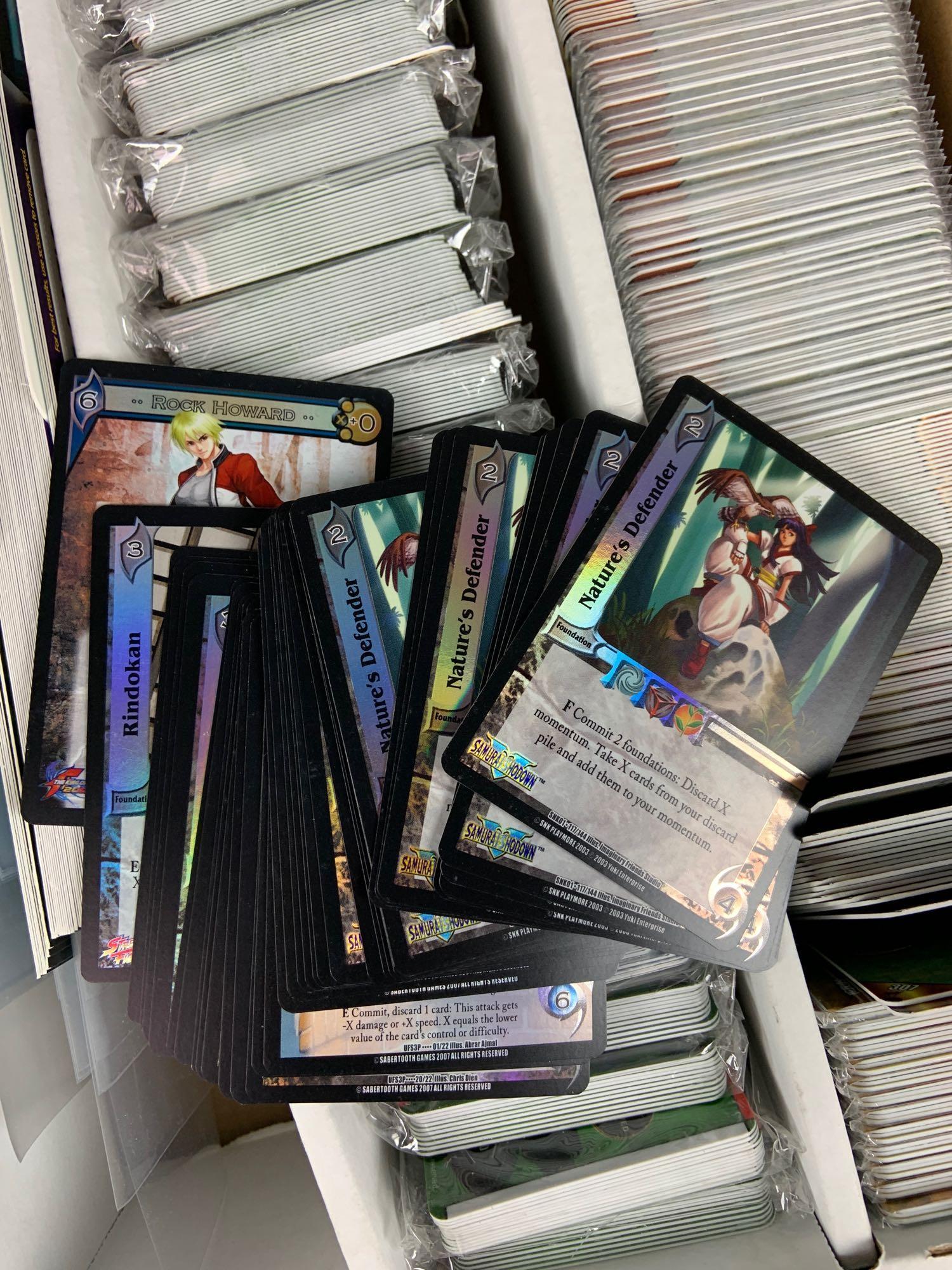 Large group of collectible trading card games