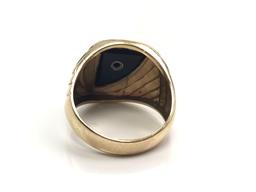 Dason 14k Yellow Gold and Onyx Signet Ring