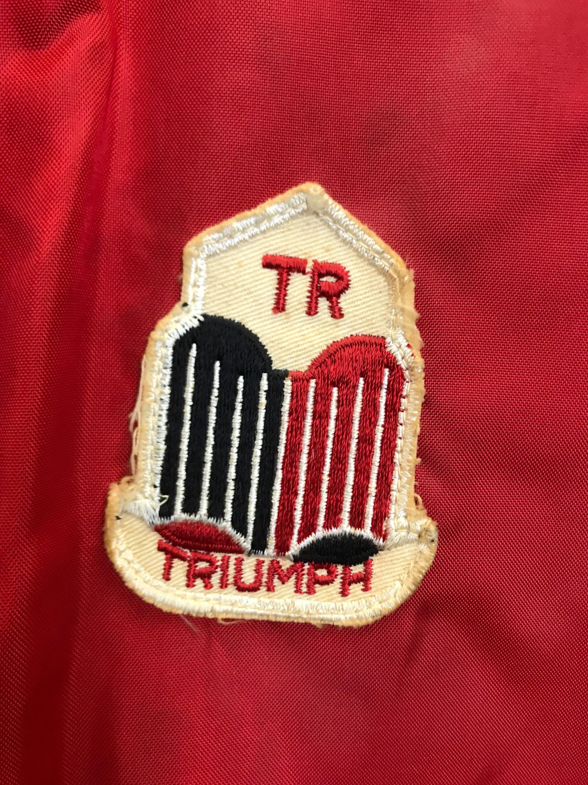 Vintage Triumph Windbreaker With Stripe