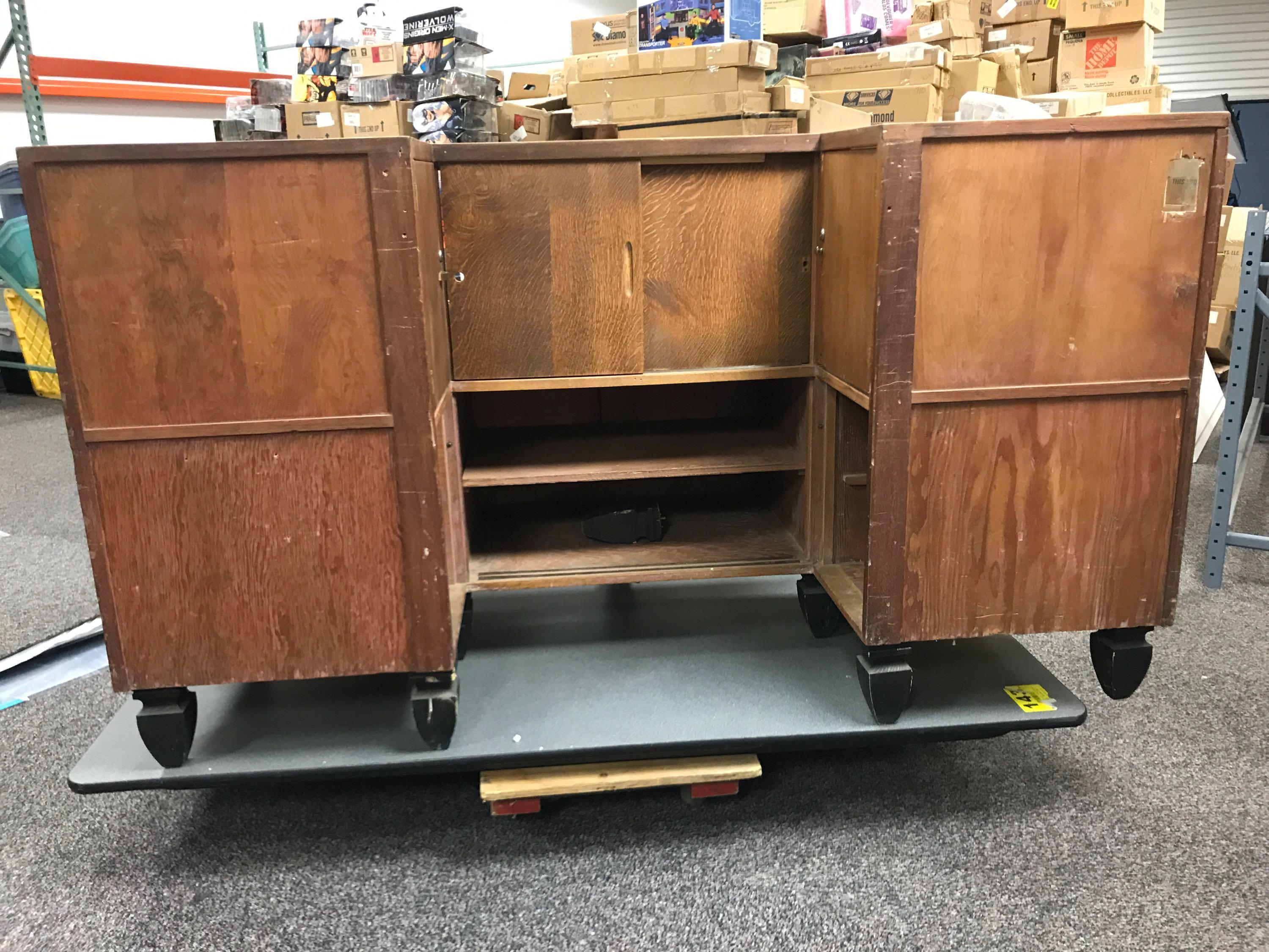 Antique U Shaped Display Case - Very Unique