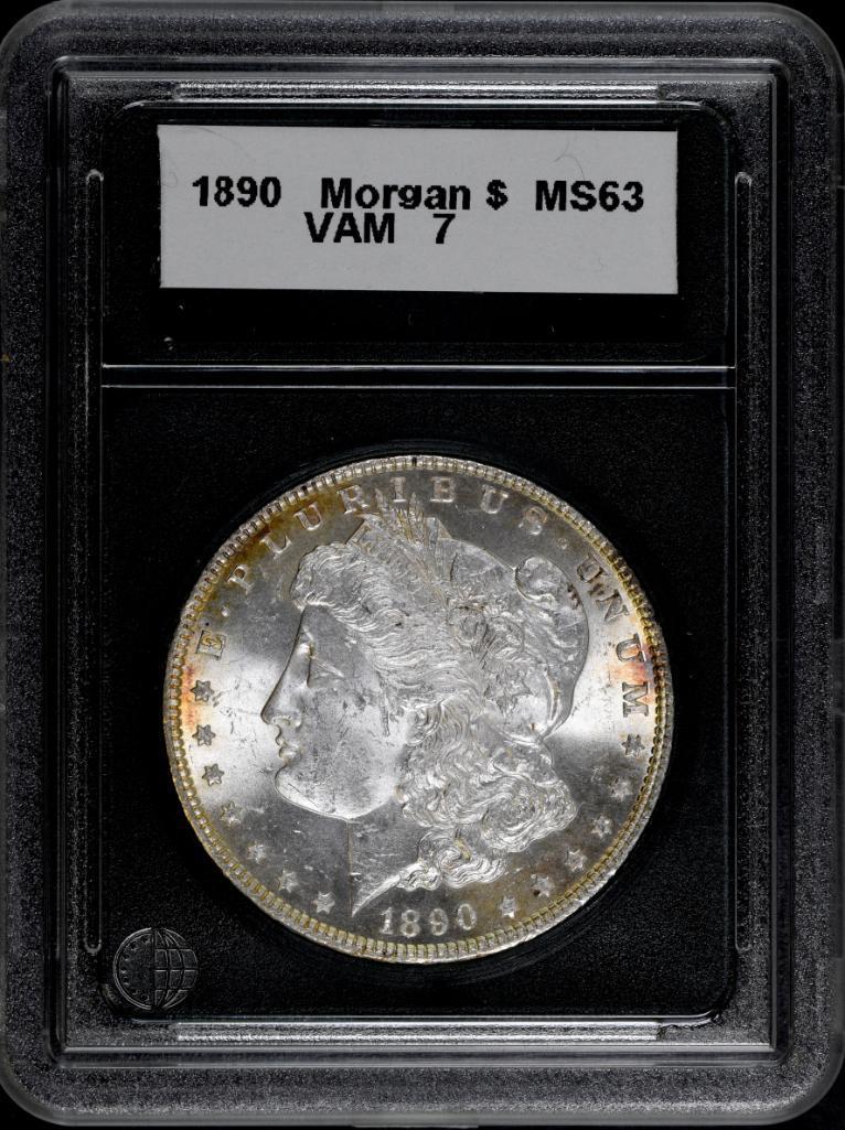 1890 P Morgan Silver Dollar.