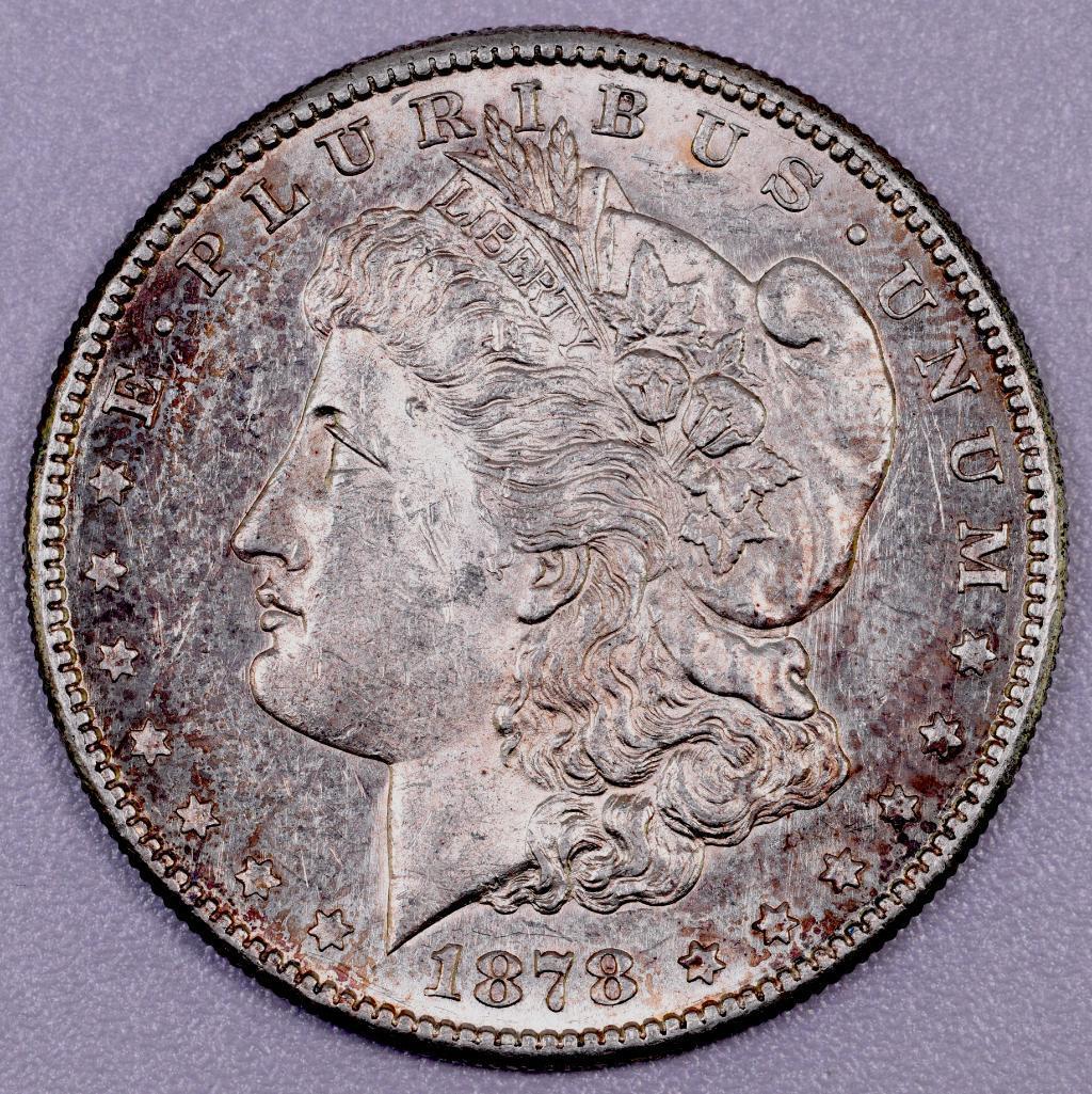 1878 S Morgan Silver Dollar.