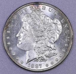 1887 P Morgan Silver Dollar.