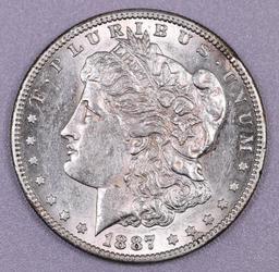 1887 S Morgan Silver Dollar.