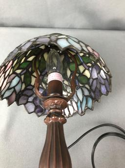 Modern Tiffany-style Boudoir Lamp