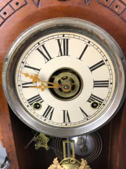 Antique Wm L Gilbert Mantle Clock