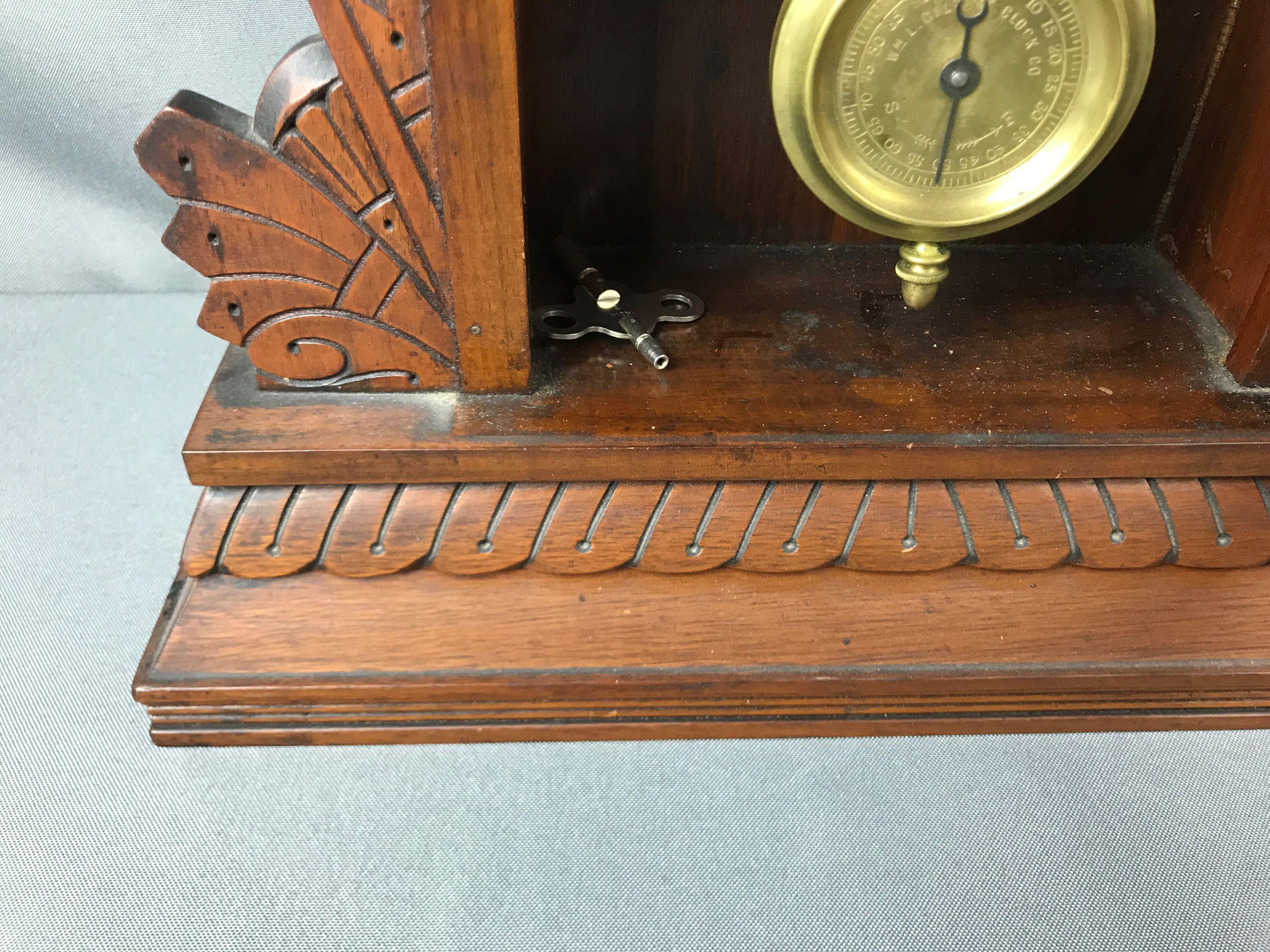 Antique Wm L Gilbert Mantle Clock