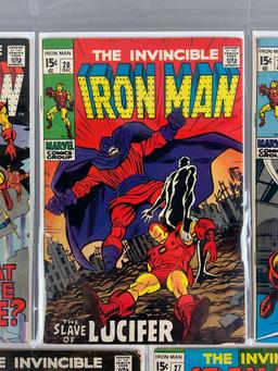 Group of 5 Marvel Comics The Invincible Iron Man Comic Books