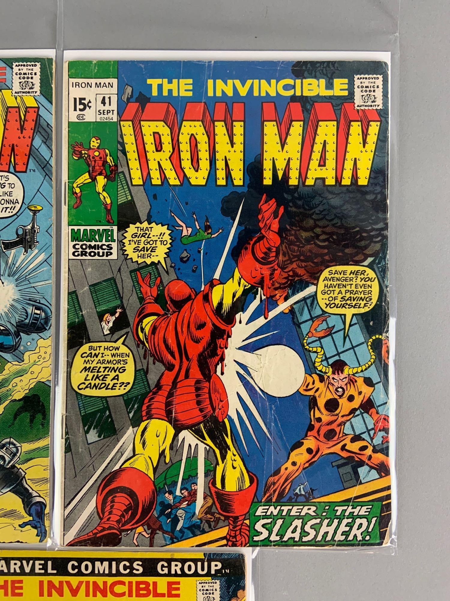 Group of 5 Marvel Comics The Invincible Iron Man Comic Books
