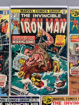 Group of 5 Marvel Comics The Invincible Iron Man Comic Books