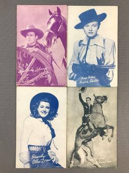 Group of 50+ Vintage Exhibition cards-Actors and Actresses from Westerns