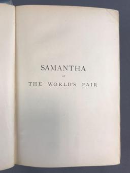 Antique Book-1893, Samantha At The Worlds Fair