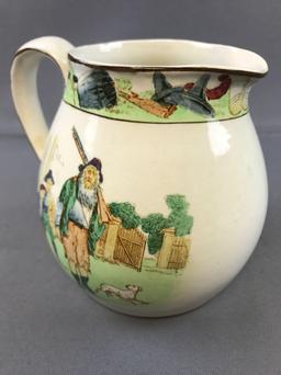 Antique (1906) Buffalo Pottery Rip Van Winkle Pitcher
