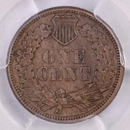 1861 CN Indian Head Cent (PCGS) AU55.
