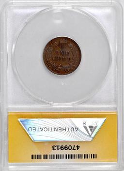 1875 Indian Head Cent (ANACS) EF45.