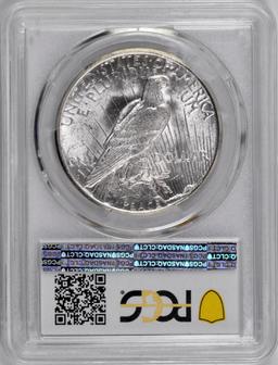 1925 S Peace Silver Dollar (PCGS) MS63.