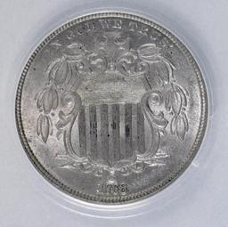 1868 Shield Nickel (ANACS) MS63.