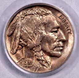 1923 P Buffalo Nickel (PCGS) MS65.