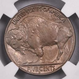 1937 D 3-Legged Buffalo Nickel (NGC) MS62.