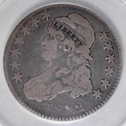 1812 Capped Bust Silver Half Dollar (ANACS) F15 details.