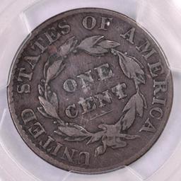 1824 Coronet Head Large Cent (PCGS) VG10.