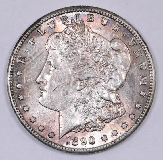 1890 S Morgan Silver Dollar.