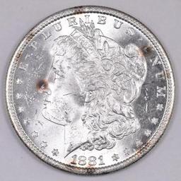 1881 S Morgan Silver Dollar.