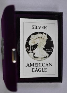 1986 S $1 American Silver Eagle 1oz. Proof.