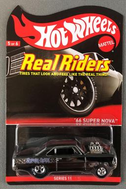 Hot Wheels Real Riders 1966 Super Nova die-cast vehicle in original packaging