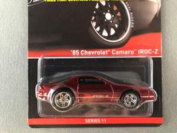 Hot Wheels Real Riders 1985 Chevy Camaro IROC-Z die-cast vehicle in original packaging