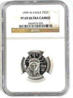 2006 Platinum American Eagle 1/4 oz NGC Proof 69 ultra Cameo