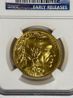 2011 Gold Buffalo $50 .9999 fine 1 oz MS70