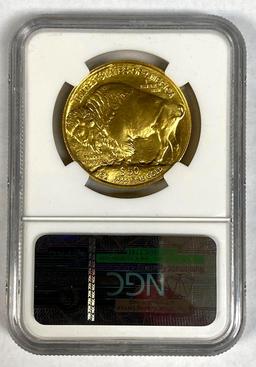 2011 Gold Buffalo $50 .9999 fine 1 oz MS70